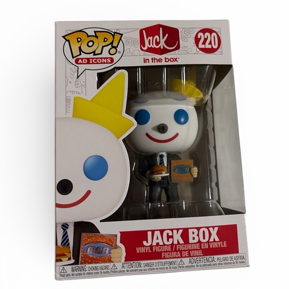 Funko Pop! Jack Box Figure with Yellow Hat - Picture 2 of 3